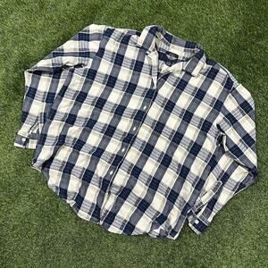 Vintage Button up Faded Flannel Shirt